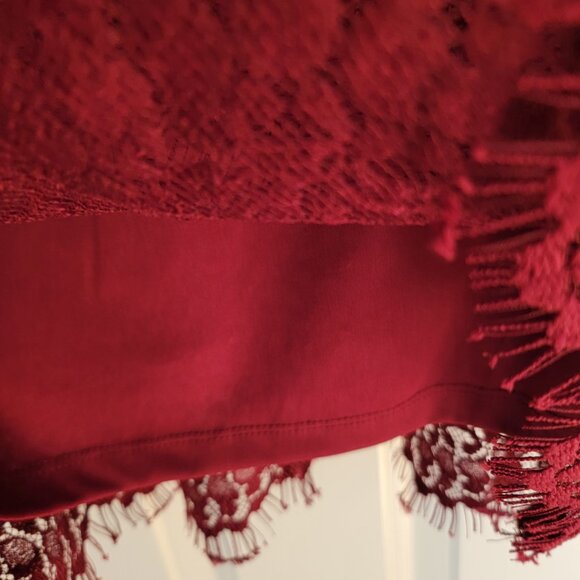 RN Studio By Ronnie Nicole Burgundy Lace Dress - Picture 7 of 9